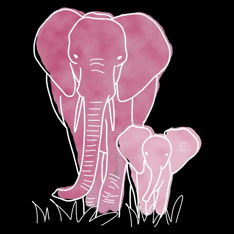 "Elefant", Boho Line Art Design, Serie „Big 5"