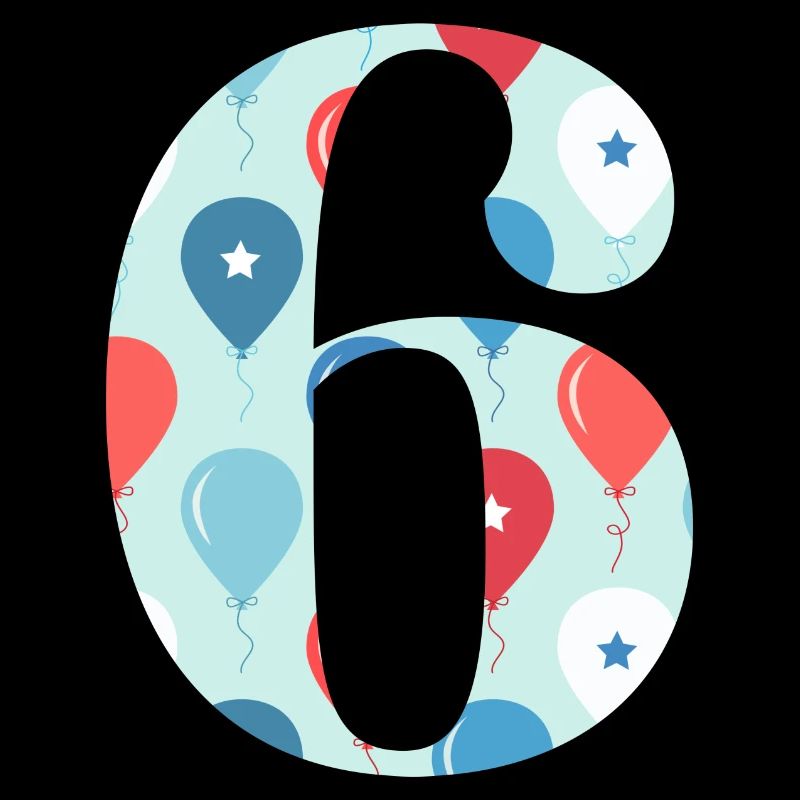 6e anniversaire ballon