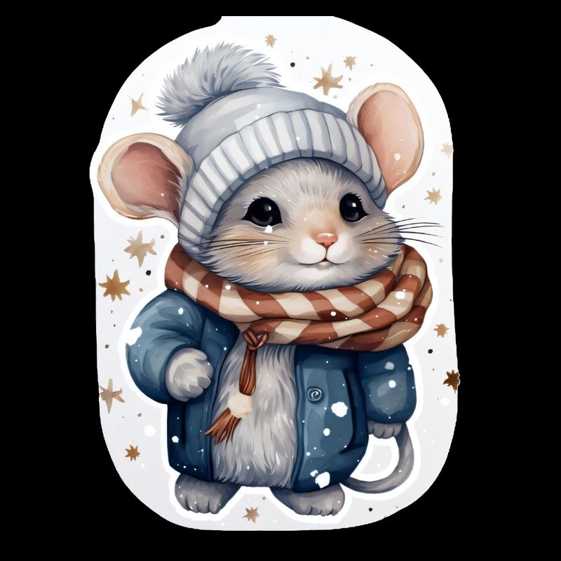 Cute Winter Mouse