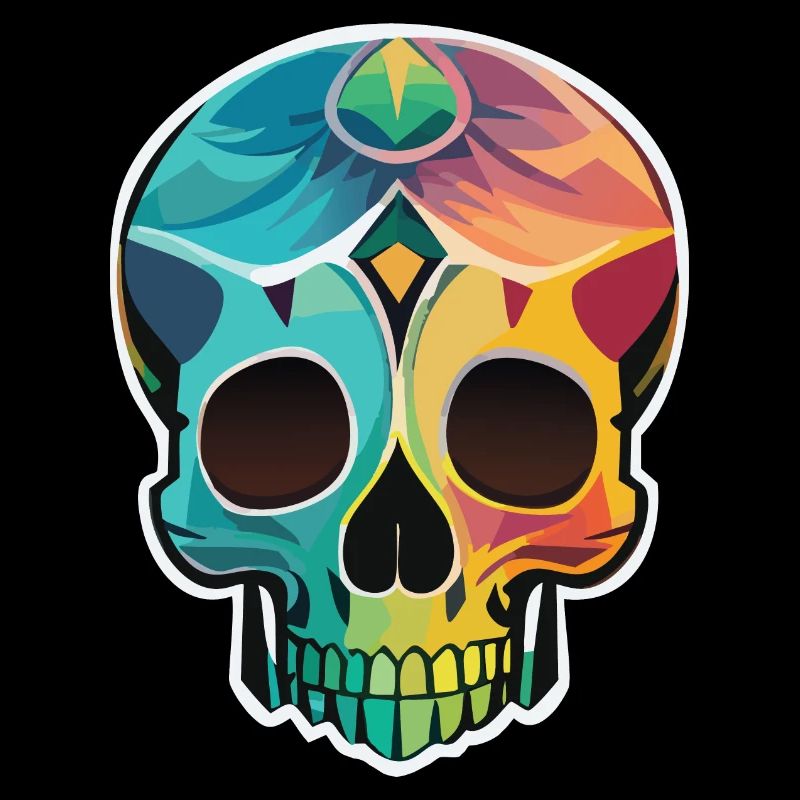 Calavera - Bunter Totenkopf - Art Design