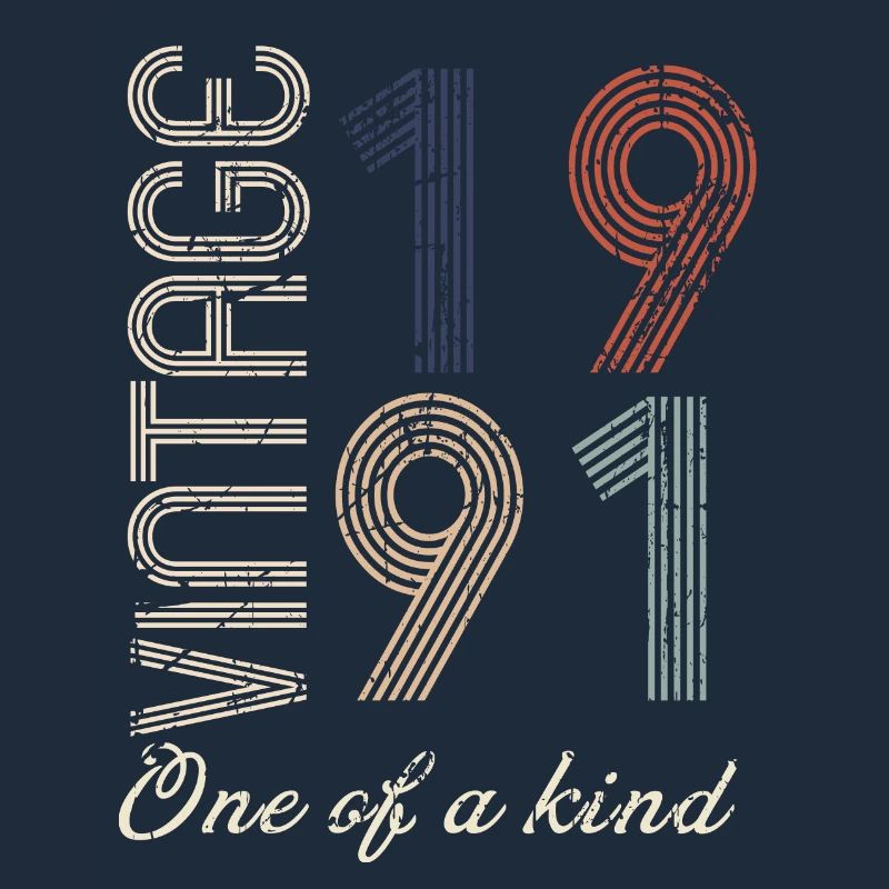33. Geburtstag 1991 - Vintage Retro Geschenkidee