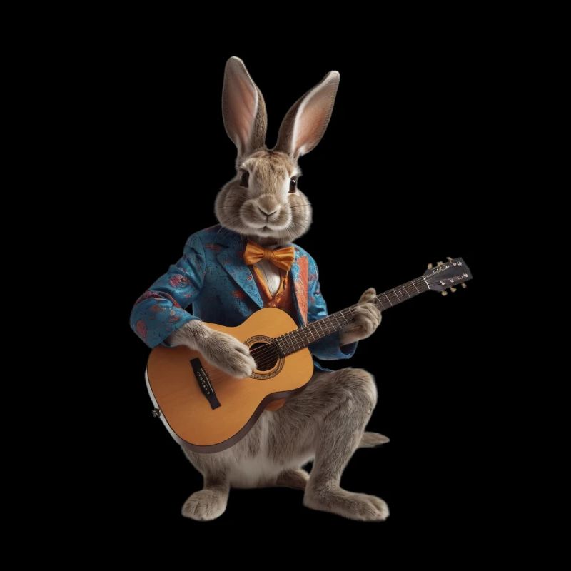 rabbit hare guitar