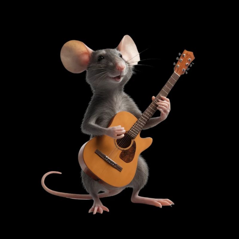 Rat Mouse Guitar