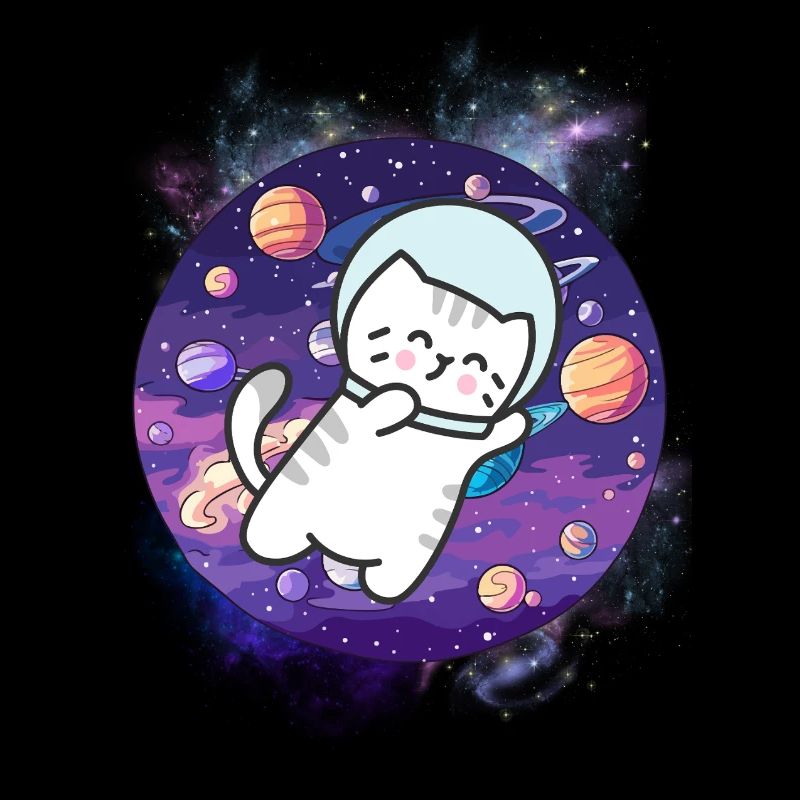 Kawaii Astronaut Kitten - Kosmische Reise