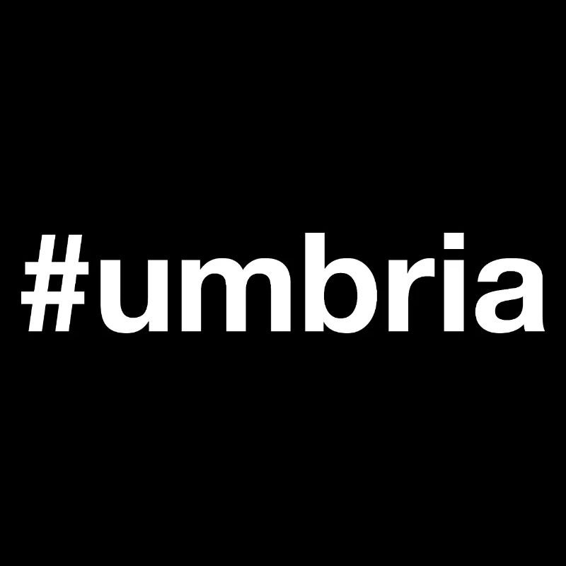 UMBRIA Hashtag Umbrien