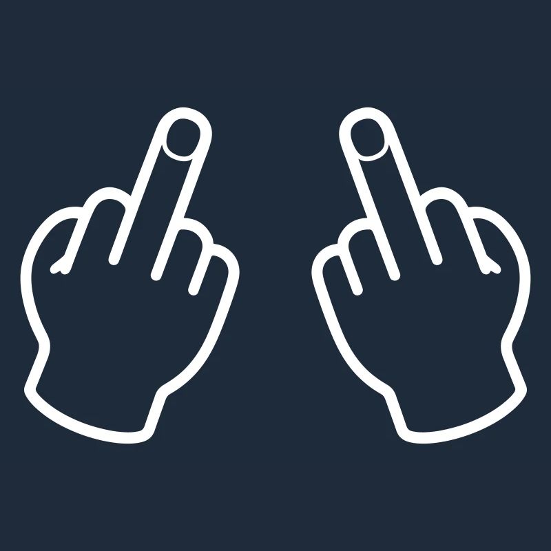 Mittelfinger Hand Frech