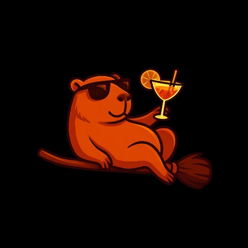 Cadeau de costume de capybara d’Halloween