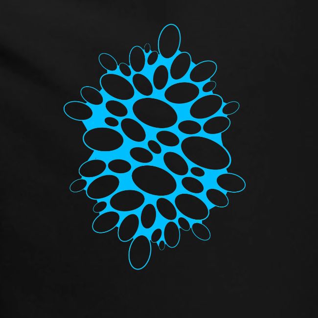 T-shirt coussin de mode miroir de sorcière Halloween bleu