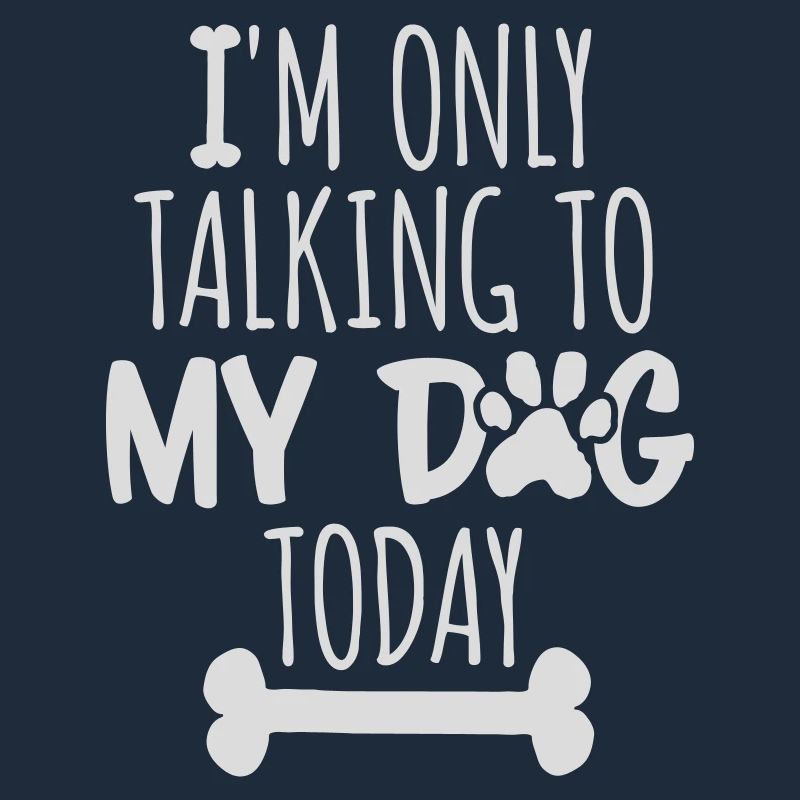 only talking to dog