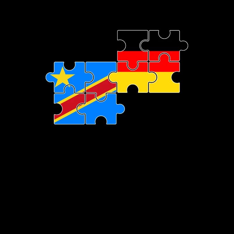 DR Congo Germany Flag German Congolese
