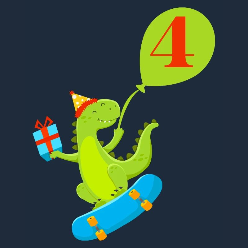 4e anniversaire dinosaure mignon