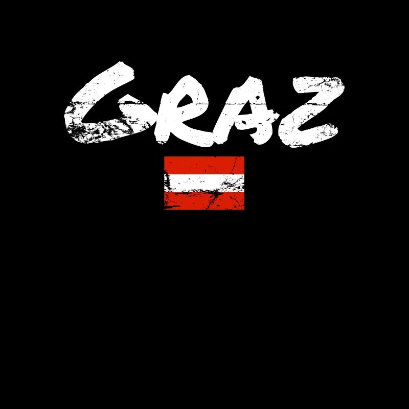Graz Austria Vintage Austrian Flag