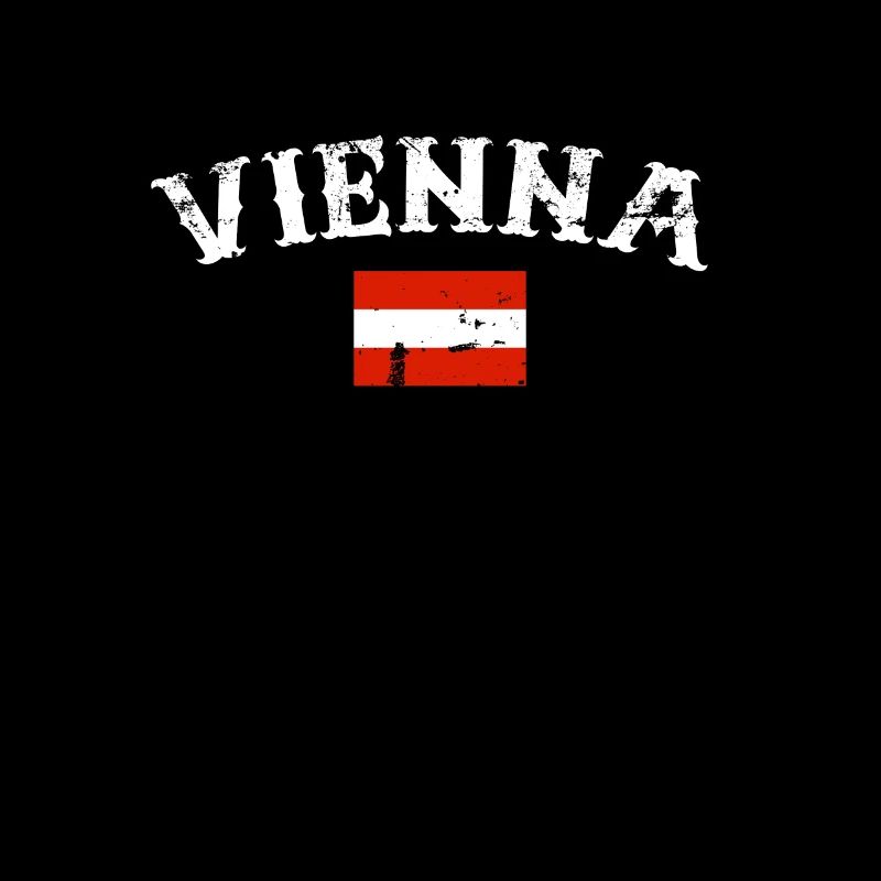 Vienna Austria Vintage Austrian Flag