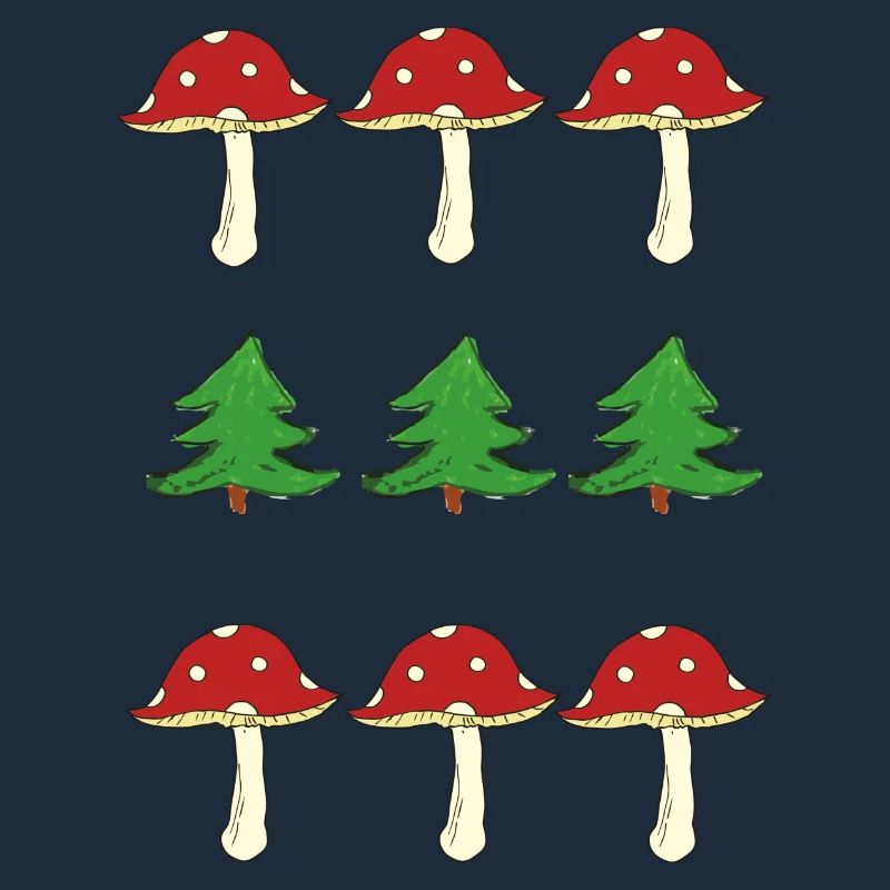 Toadstools and forest