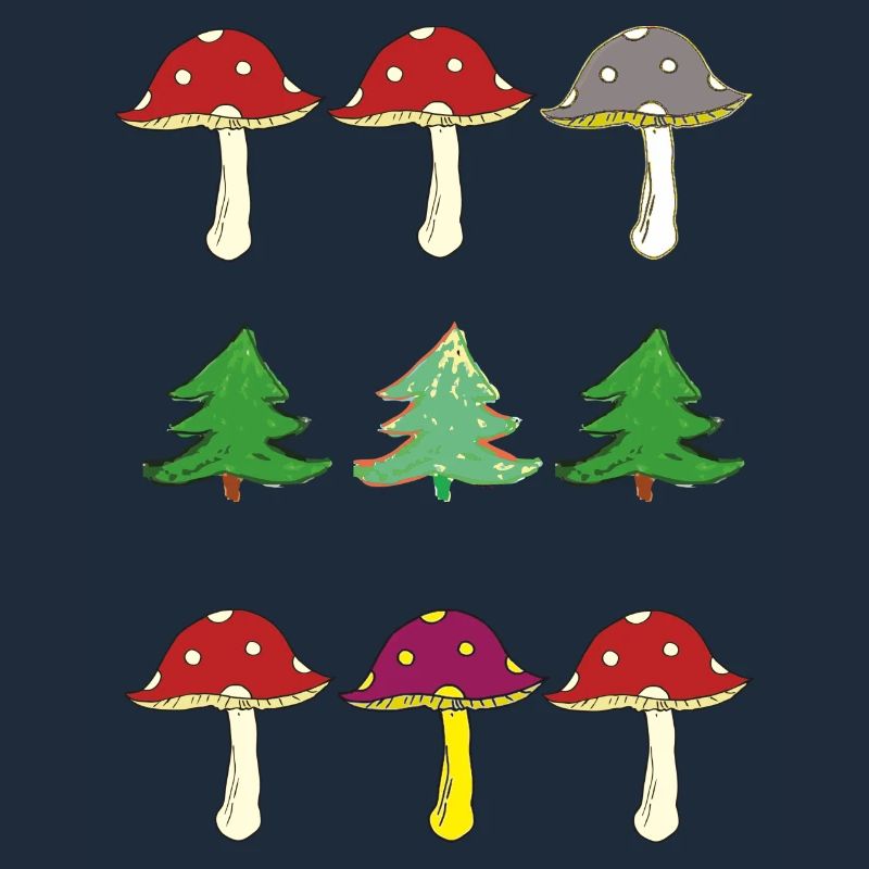 Toadstools and forest