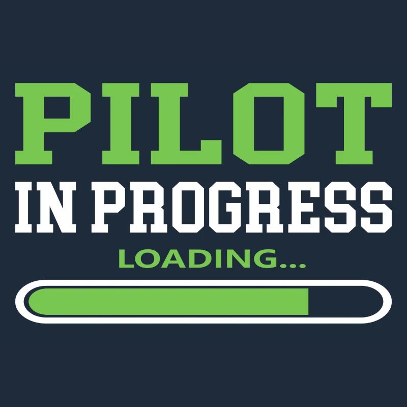 Pilot in Progress Coole Sprüche Flugzeug