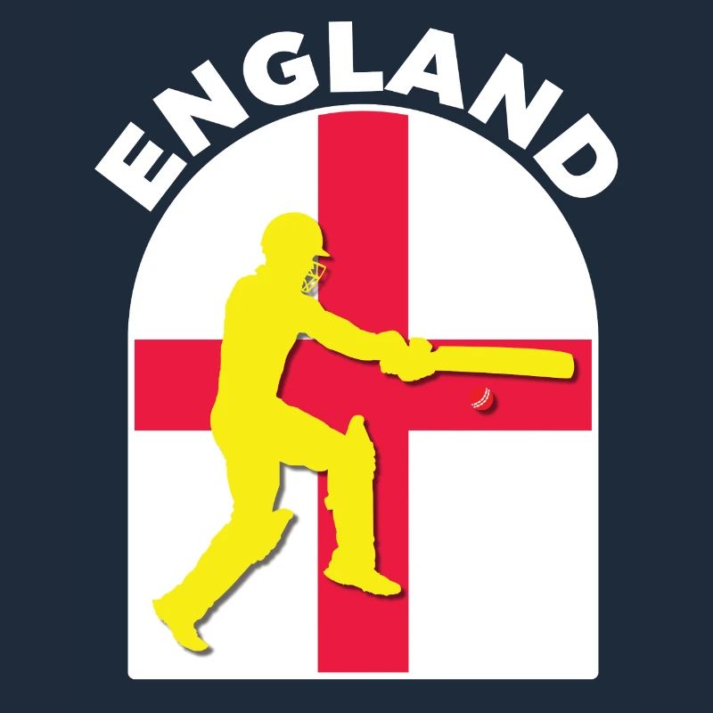Drapeau de l’Angleterre batteur de cricket Angleterre par DPattonPD