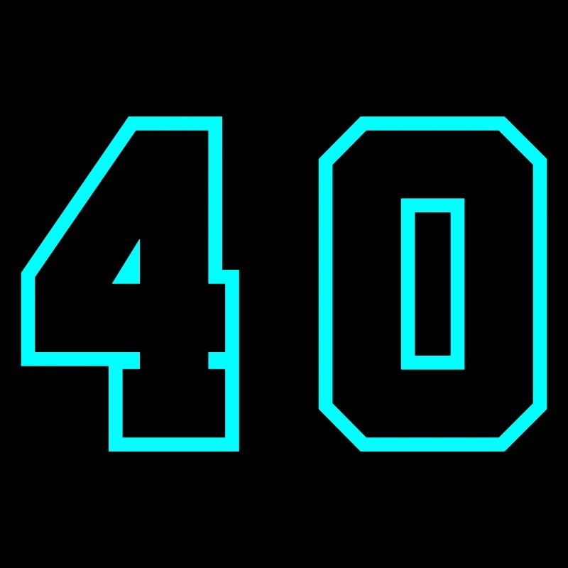 40 Zahl symbol