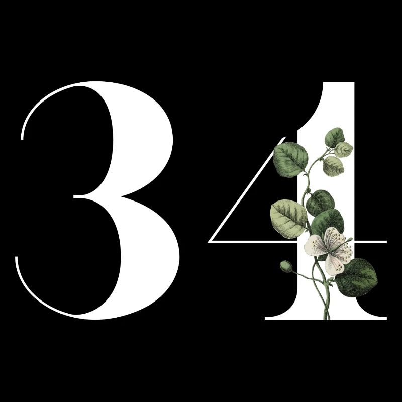 Nummer 34 Blumengrün - 34. Blumengeburtstag