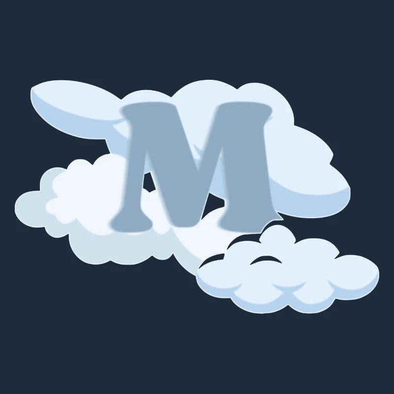 Blue Letter M