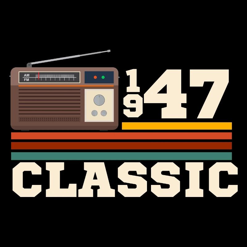 Anniversary 1947 retro classic