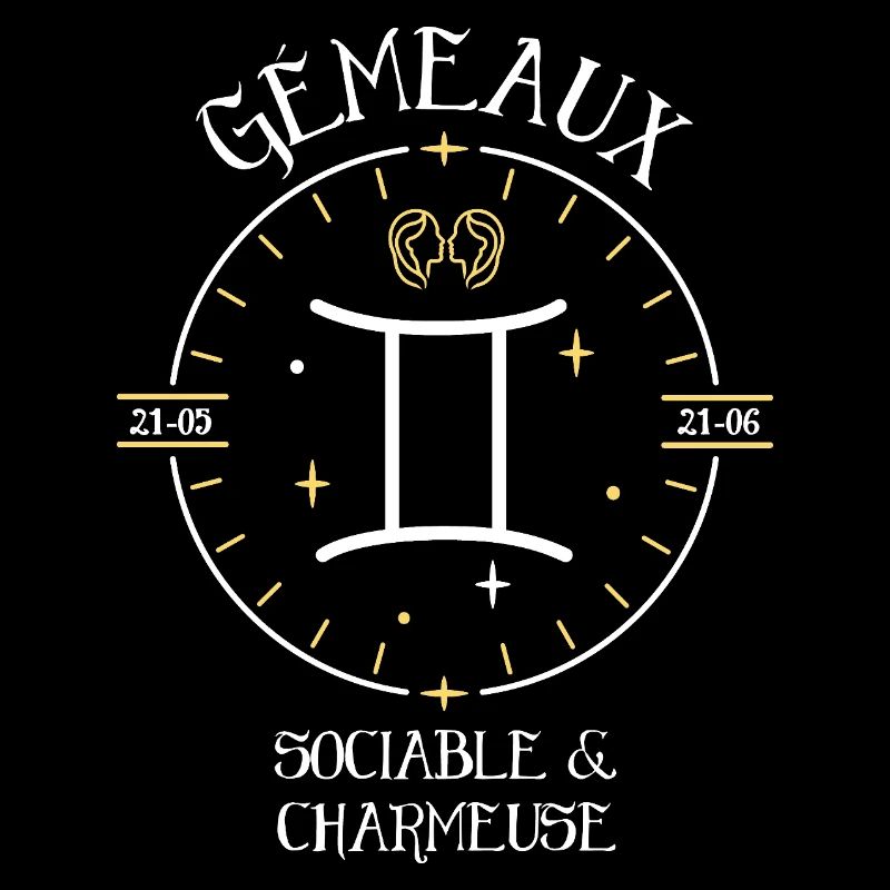 Du signe du Gémeaux - Sociable et charmeuse