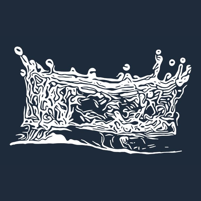 Eleganter Wasser Kronen Spritzer