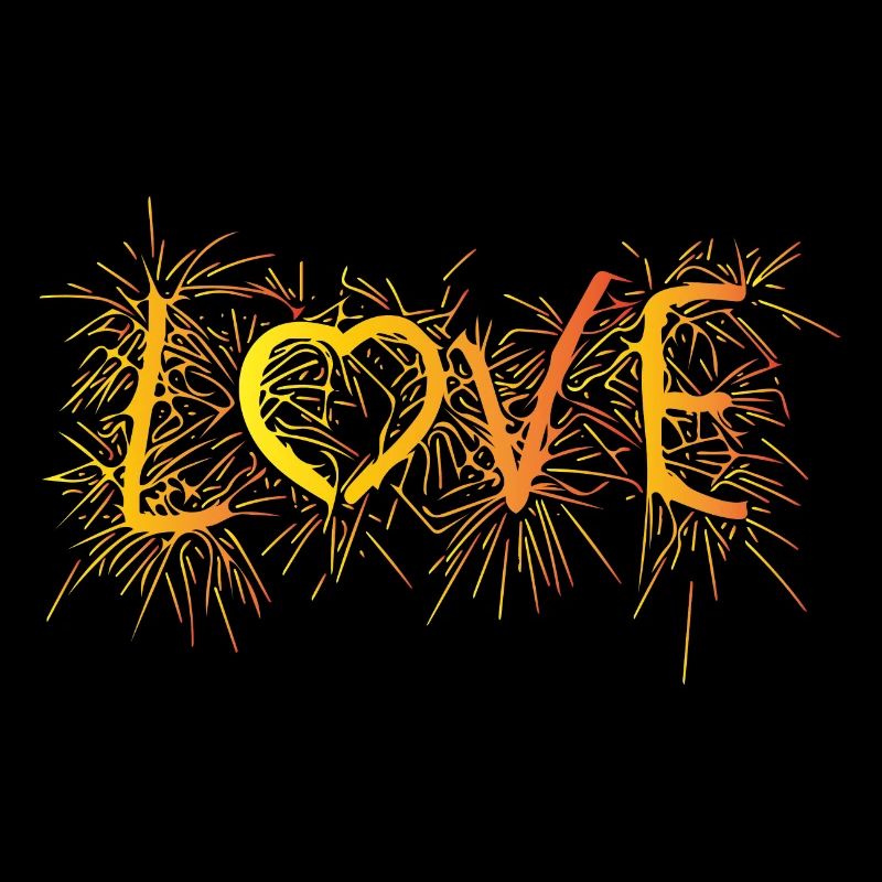 Neujahr Pyrotechnik Lover - Love Feuerwek Rakete