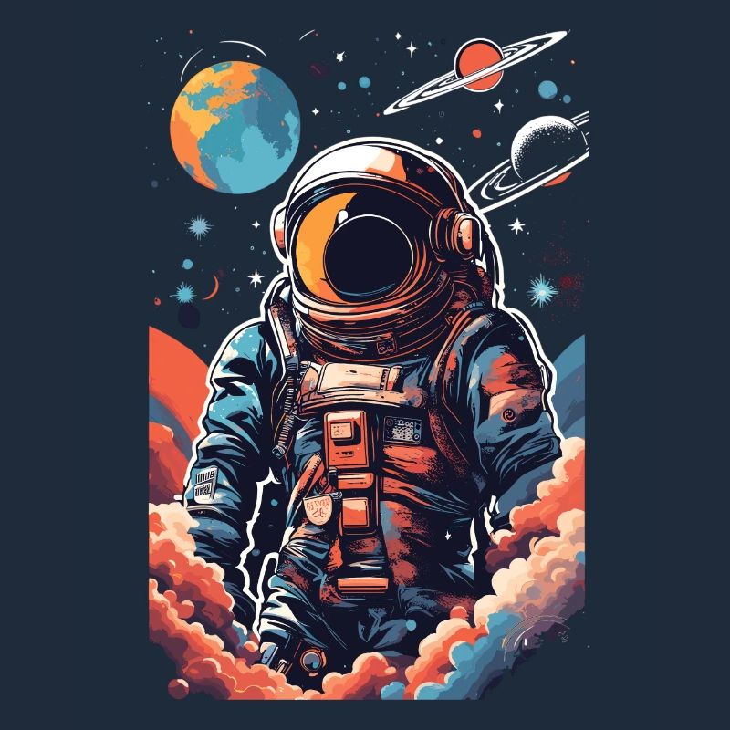 Astronaute cool dans l’espace