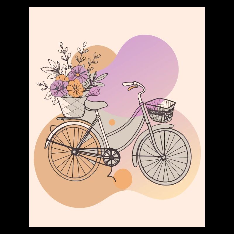 Vélo - Taches de couleur