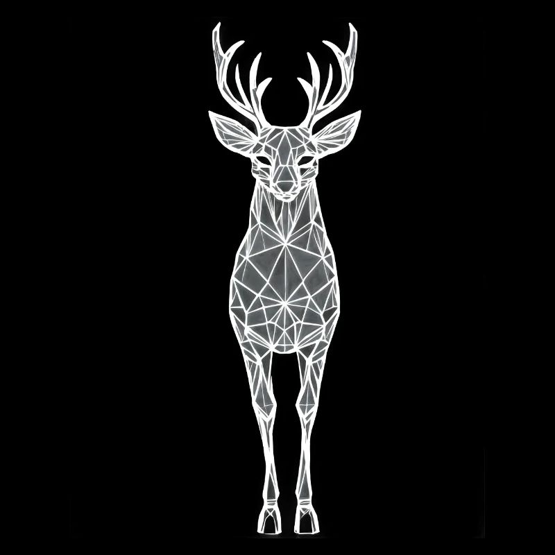 Silhouette d’animal géométrique