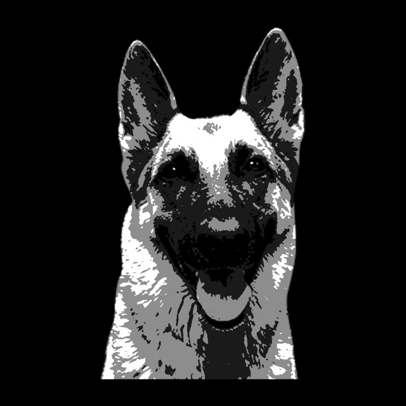 German shepherd - german shepherd head gift