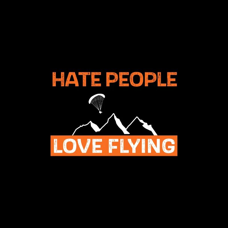 Hate people - love flying