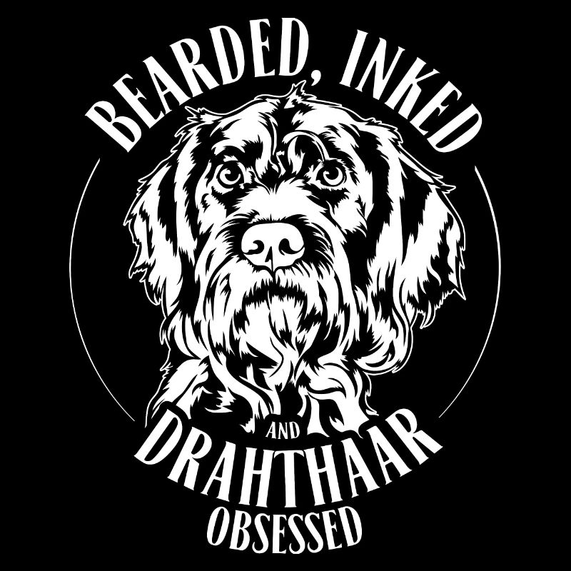 Bearded Inked Drahthaar Obsessed Deutsch Drahthaar