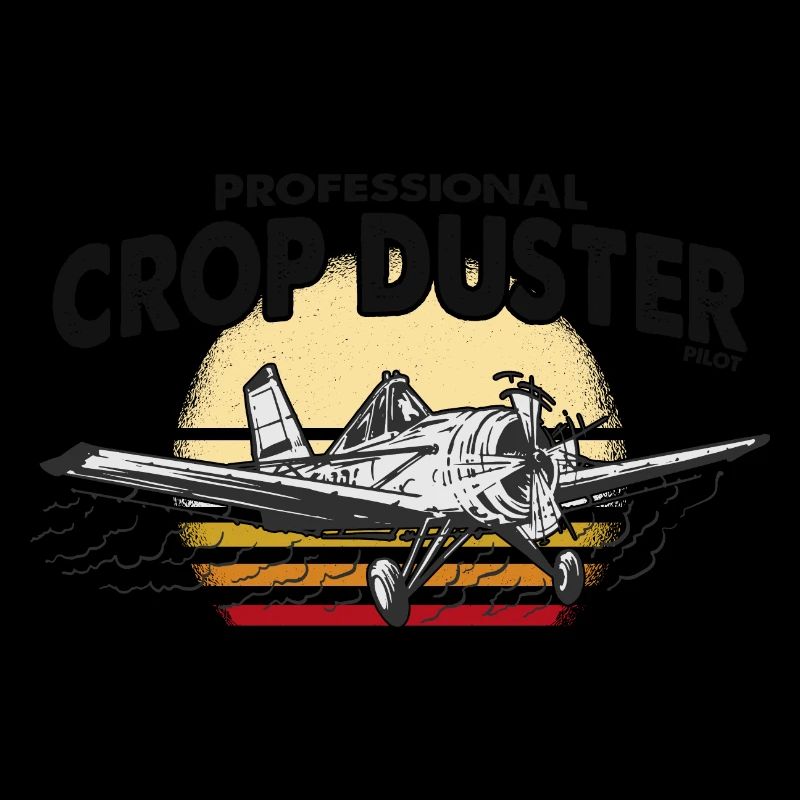 Professioneller Crop Duster Pilot, Antenne