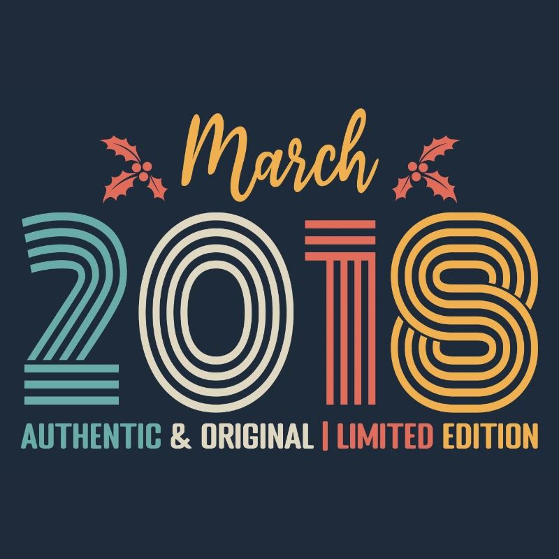 Mars 2018 anniversaire Mars 2018 rétro