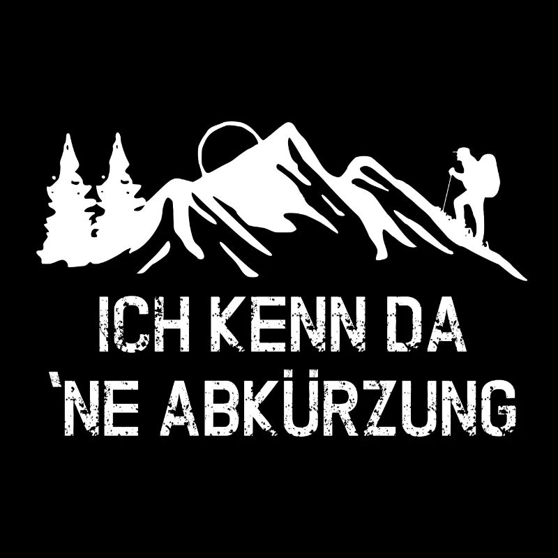 Wanderer - lustige Abkürzung