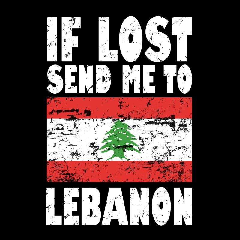 Libanon Flagge Spruch
