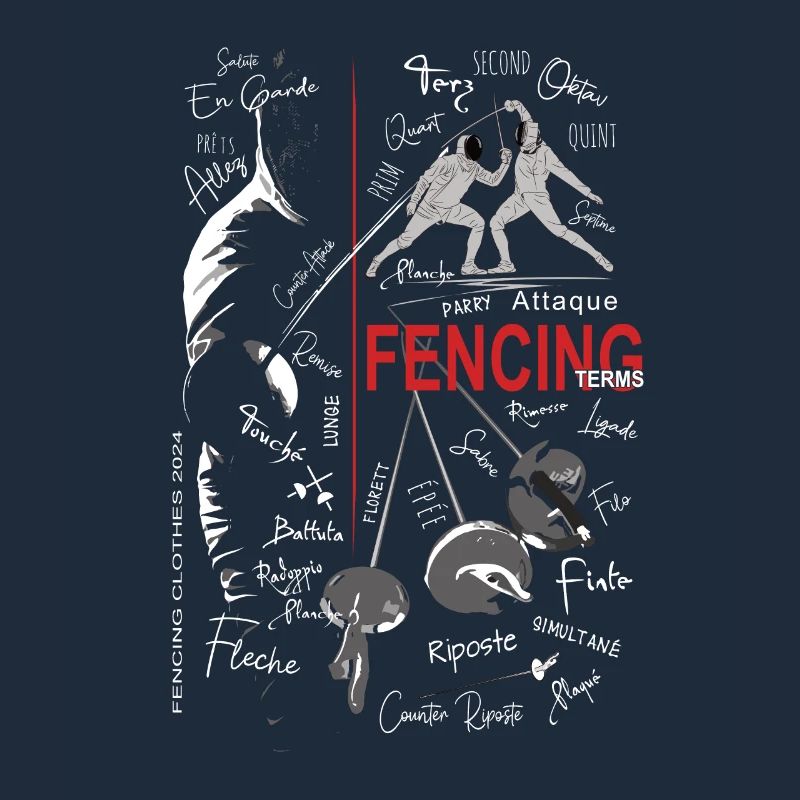 Fechten Begriffe Training Geschenk