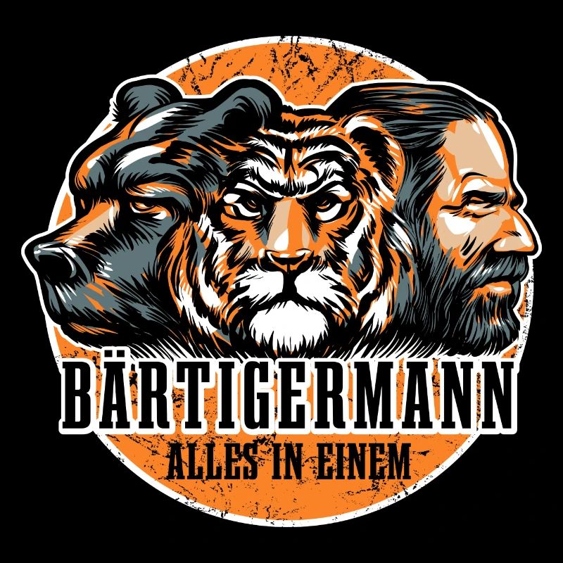 Bärtiger Mann, Bär Tiger Mann, Vater, Papa