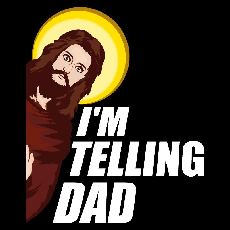 Ich sag Papa Lustiges Jesus Meme Gott Religiös