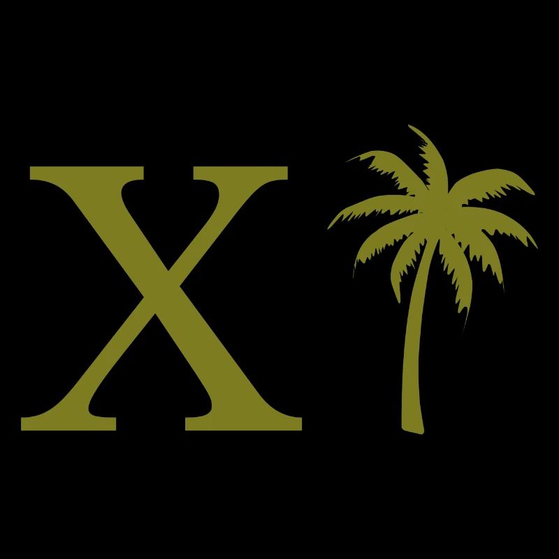 Lettre x vert Palm
