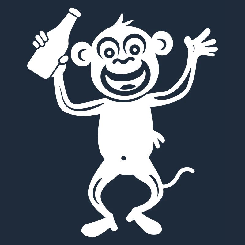 Affe Bierflasche