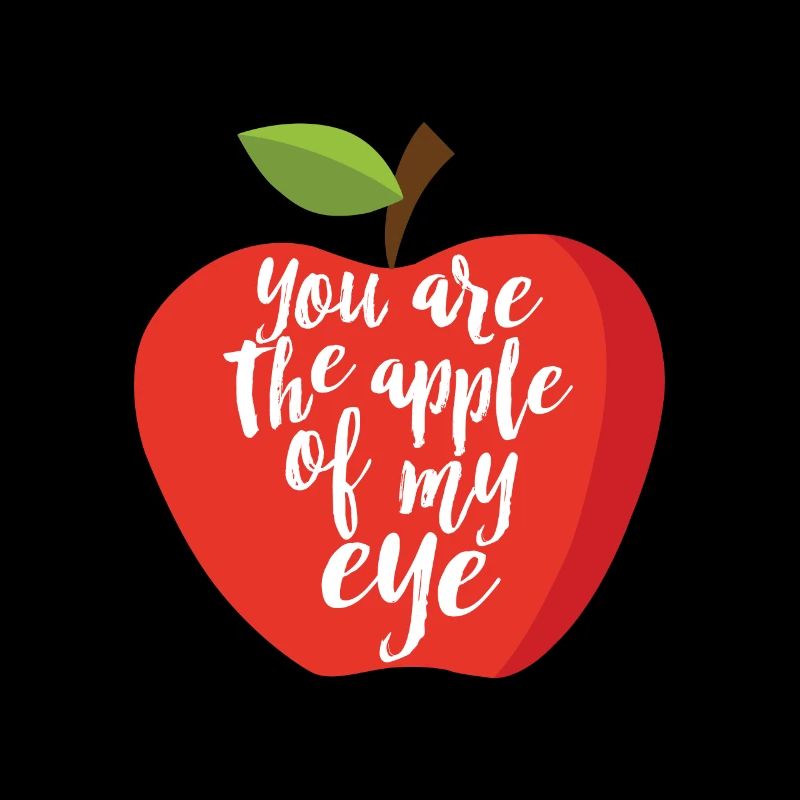 Aime l'oeil de fruit pomme disant dictons idée cadeau