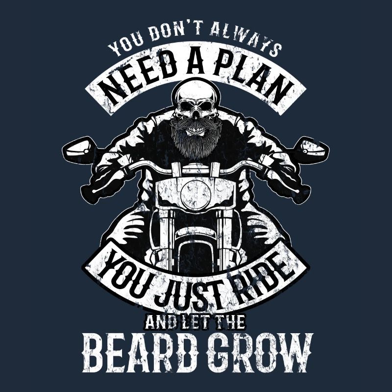 Motorcycle Motorcyclist Biker Beard Gift Idea