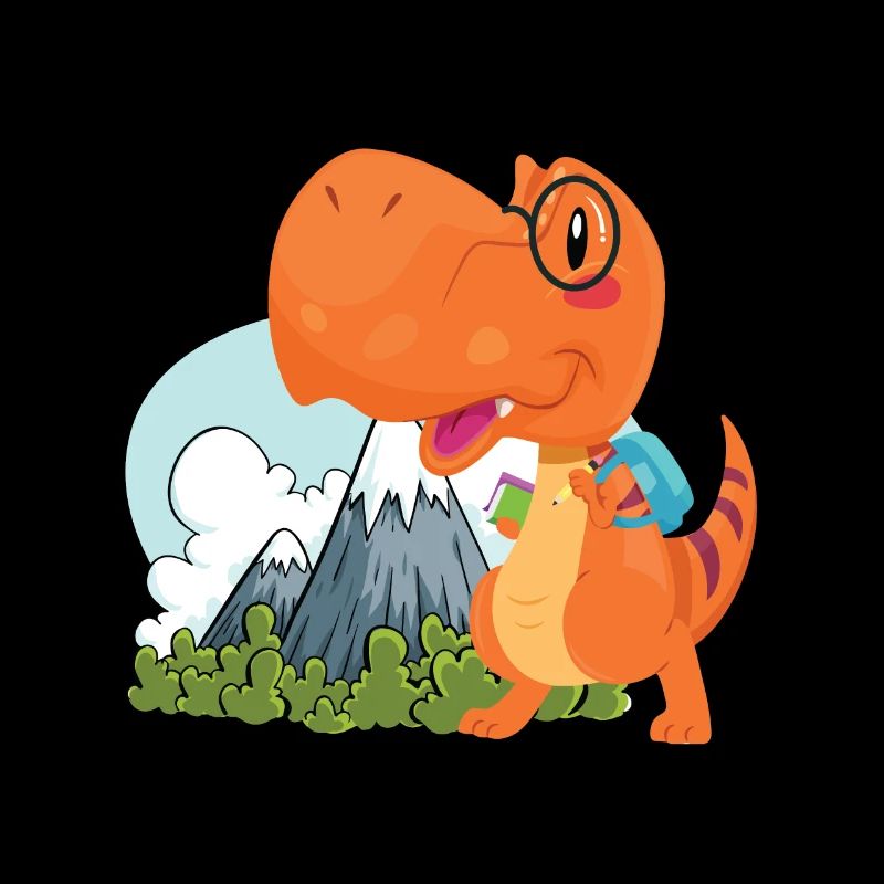 cool drôle nerd Dino