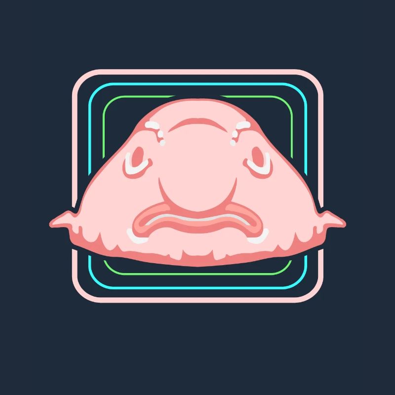 Blobfisch Tiefsee Grumpy Introvertiert Geschenk