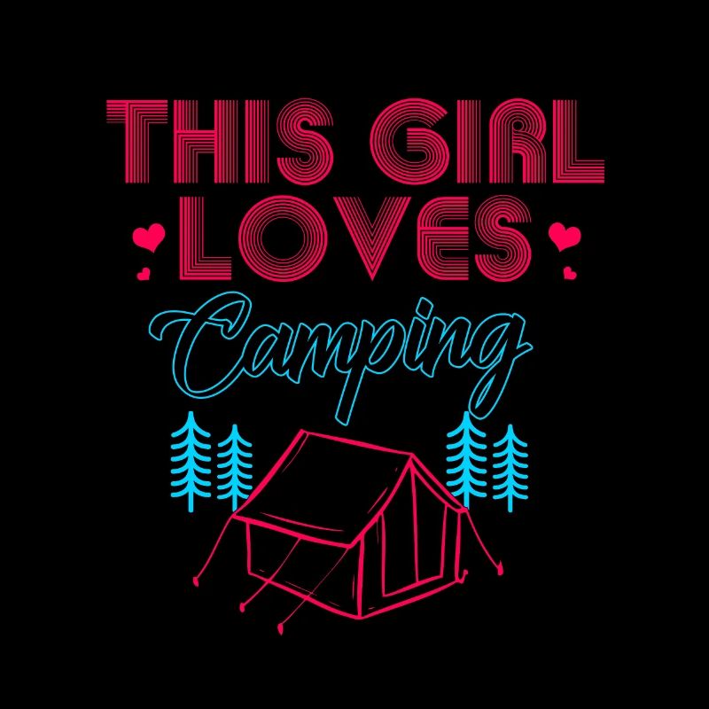 Camping Geschenk Camper Zelten Urlaub Ferien Wald