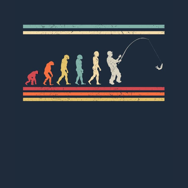 Pêcheur de pêche Evolution - rétro