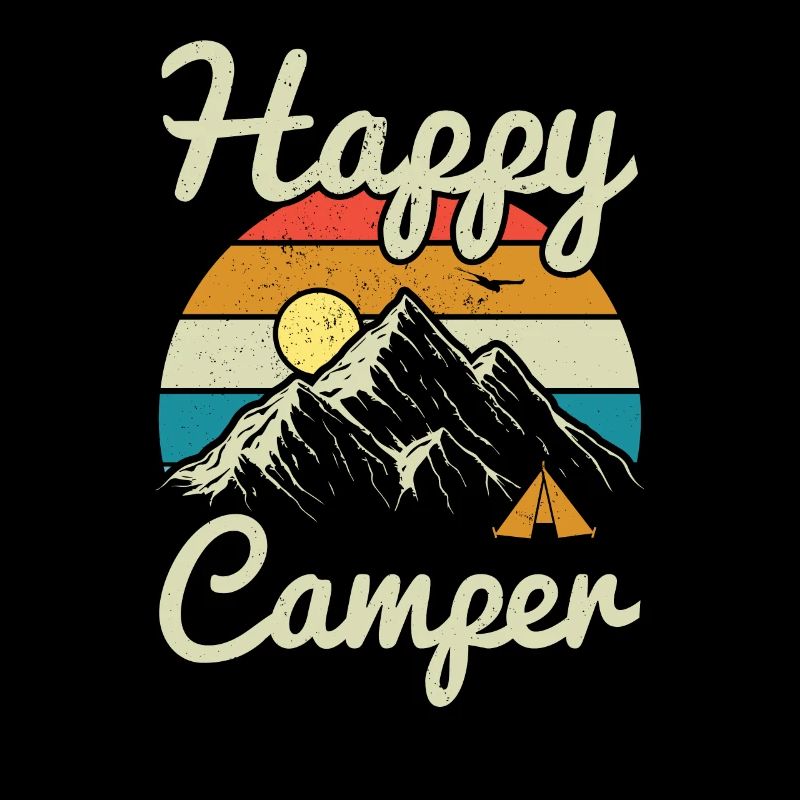 Happy Camper Geschenkidee Camping Campen Geschenk